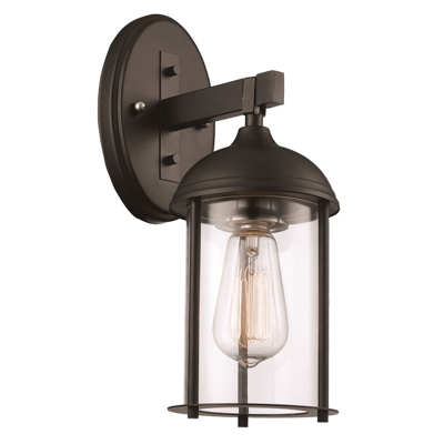 Trans Globe Lighting 50230 BK Blues 13.5" Outdoor Black Traditional Wall Lantern